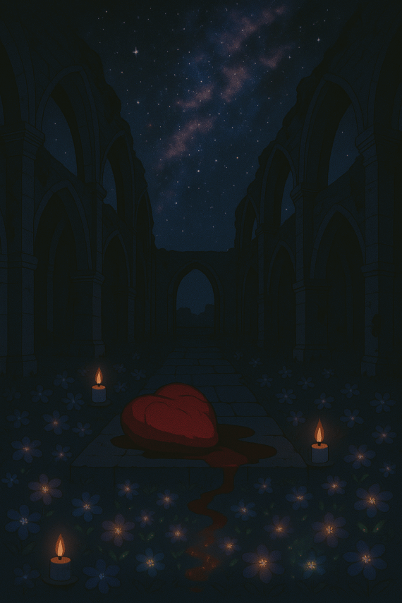 Ruins and Heart Beneath Stars - Misty Relos